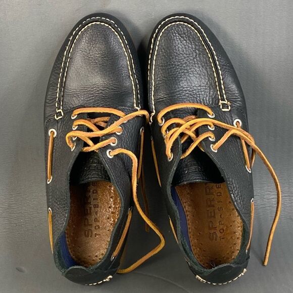 Sperry Top Sider Black Leather Chukka Boot shoes Men’s Size 11 - Picture 6 of 8